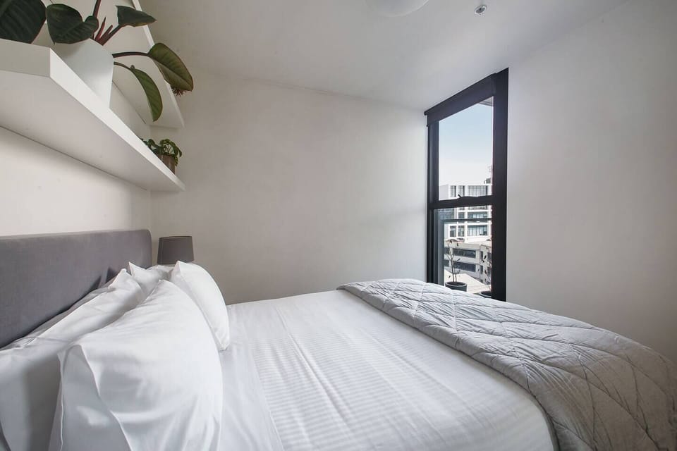 Crack the window for some fresh air, with black-out blinds to encourage a restful night's sleep.