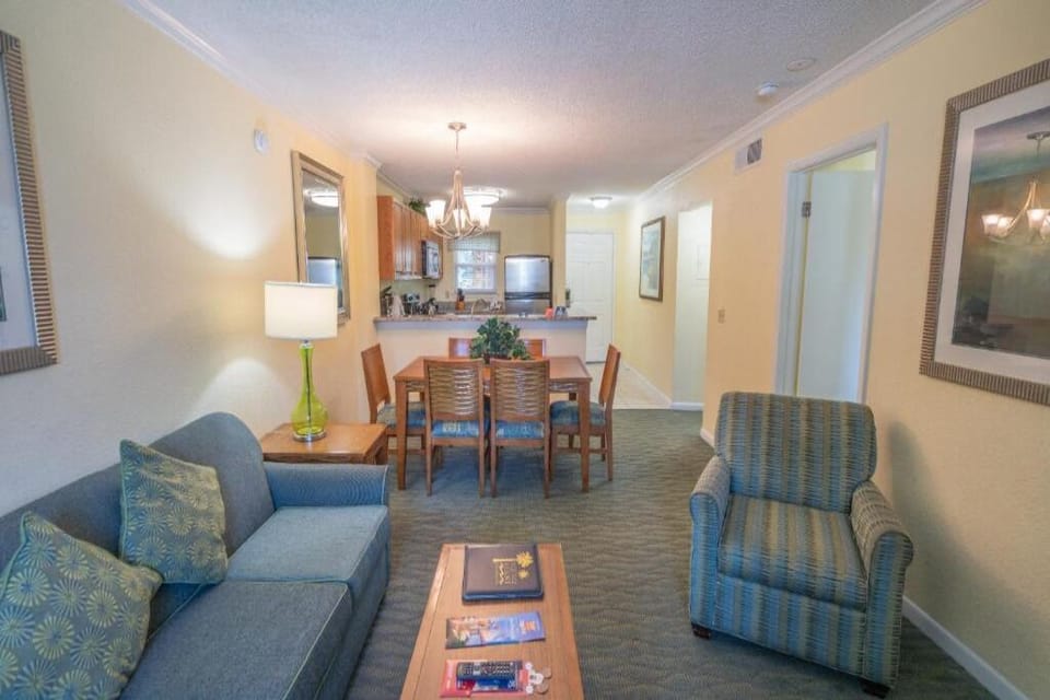 Gather comfortably in the spacious open-plan living and dining.