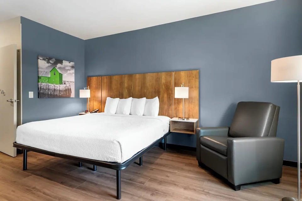 Bedroom. Interior and views may vary based on location and availability.