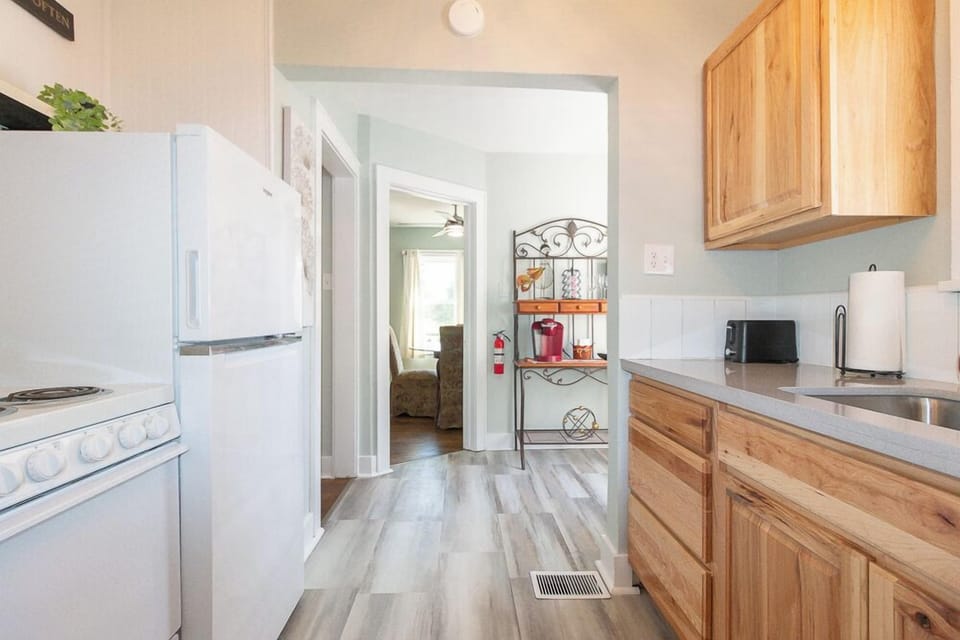 A clean, inviting kitchen designed to make your stay as comfortable as possible.