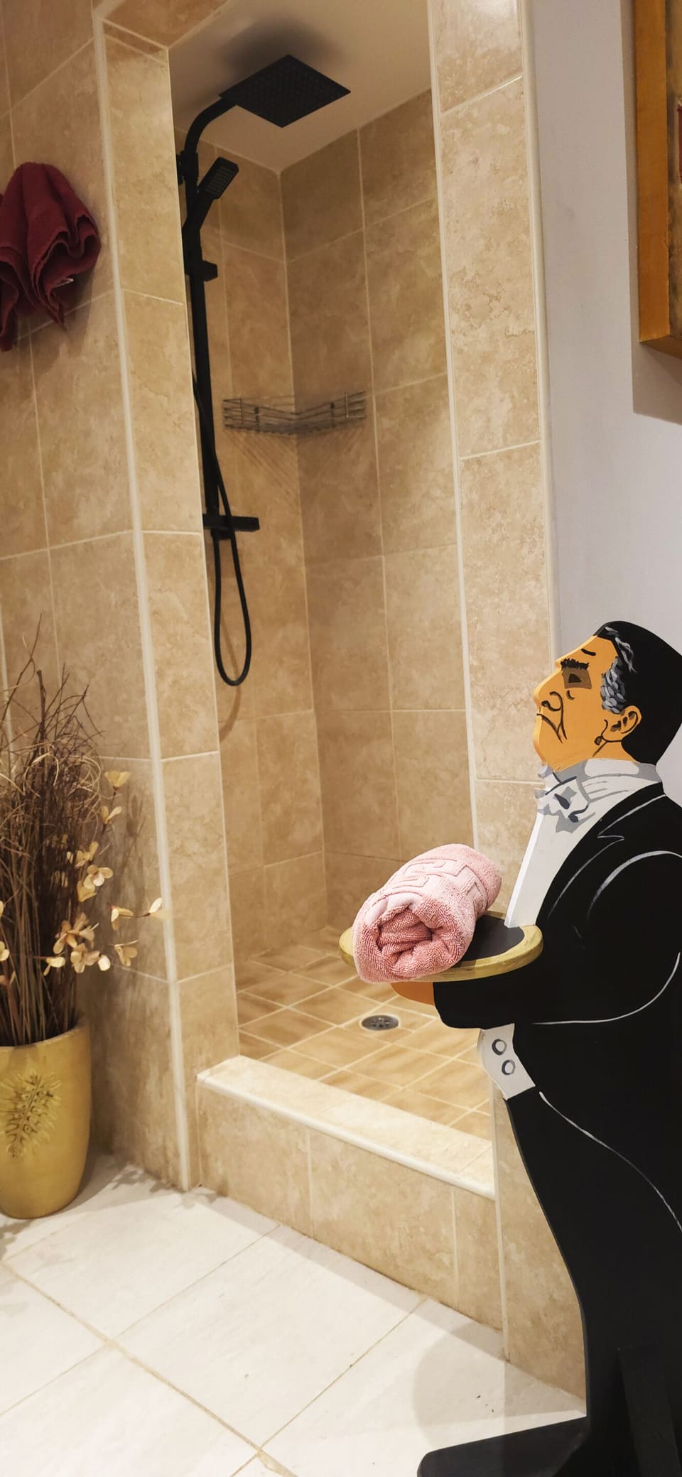 All Split level apartments have a shower room like this.