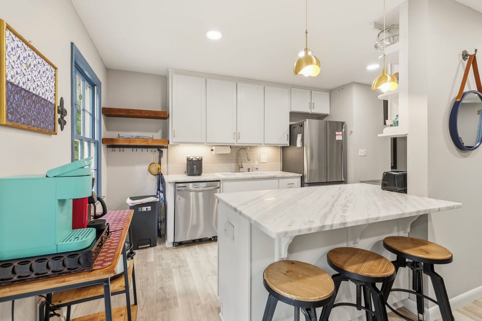 Large granite kitchen countertop