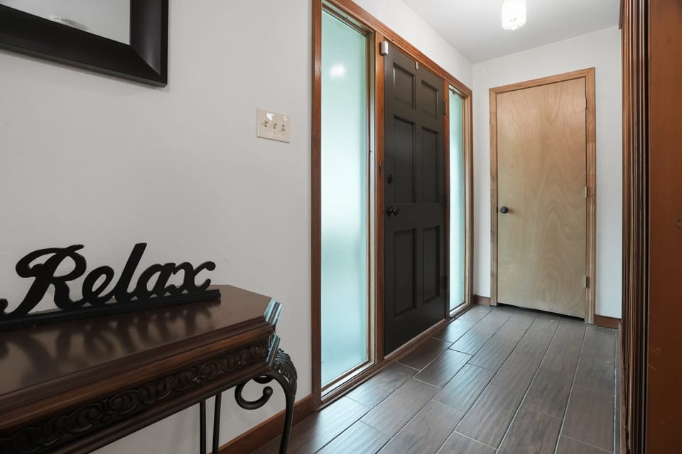 Indoors, Floor, Flooring, Door, Architecture