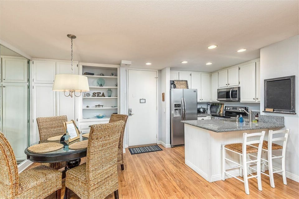 Dining room and kitchen