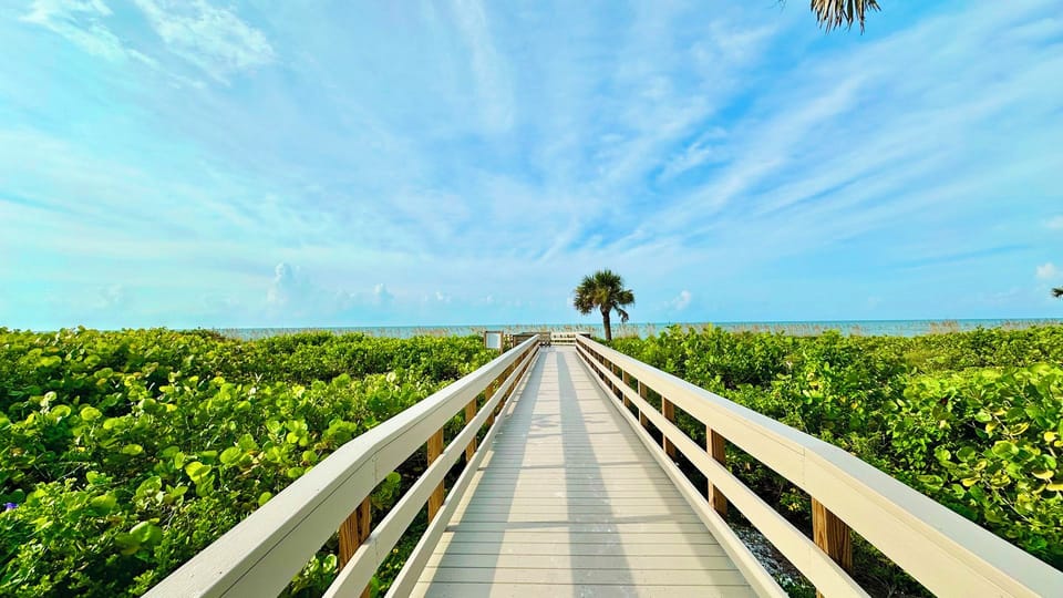 The boardwalk to the beach.