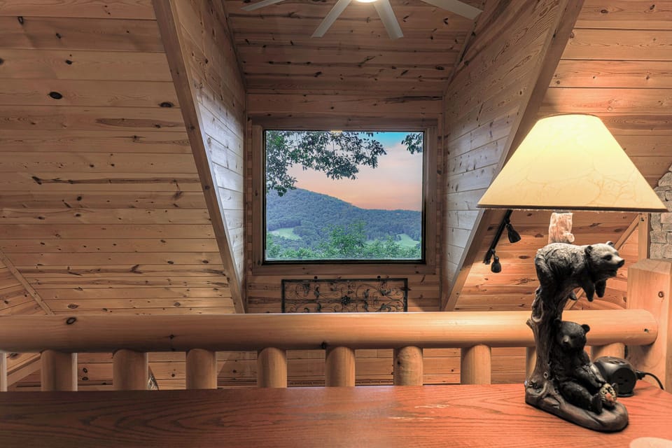 Mountain views right from the loft