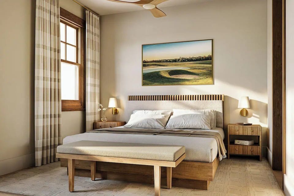 Bedroom. Interior and views may vary based on location and availability.