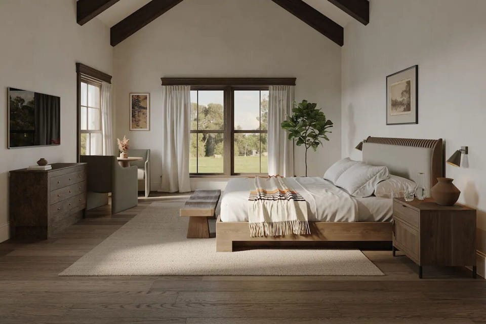 Bedroom. Interior and views may vary based on location and availability.