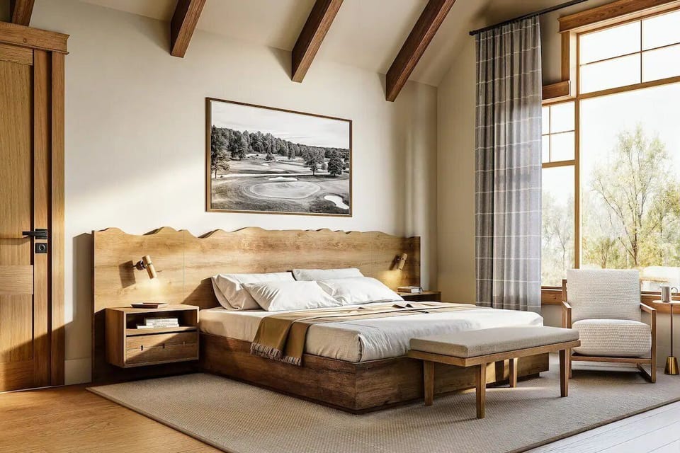 Bedroom. Interior and views may vary based on location and availability.