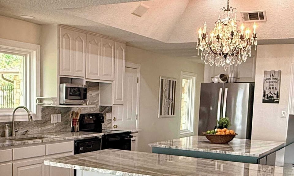 Fully equipped kitchen with space to gather, cook, and connect