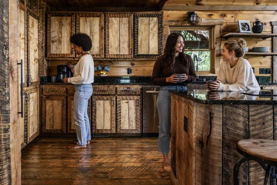 Handcrafted cabinetry and stainless appliances mean you've got everything you need to cook like home.