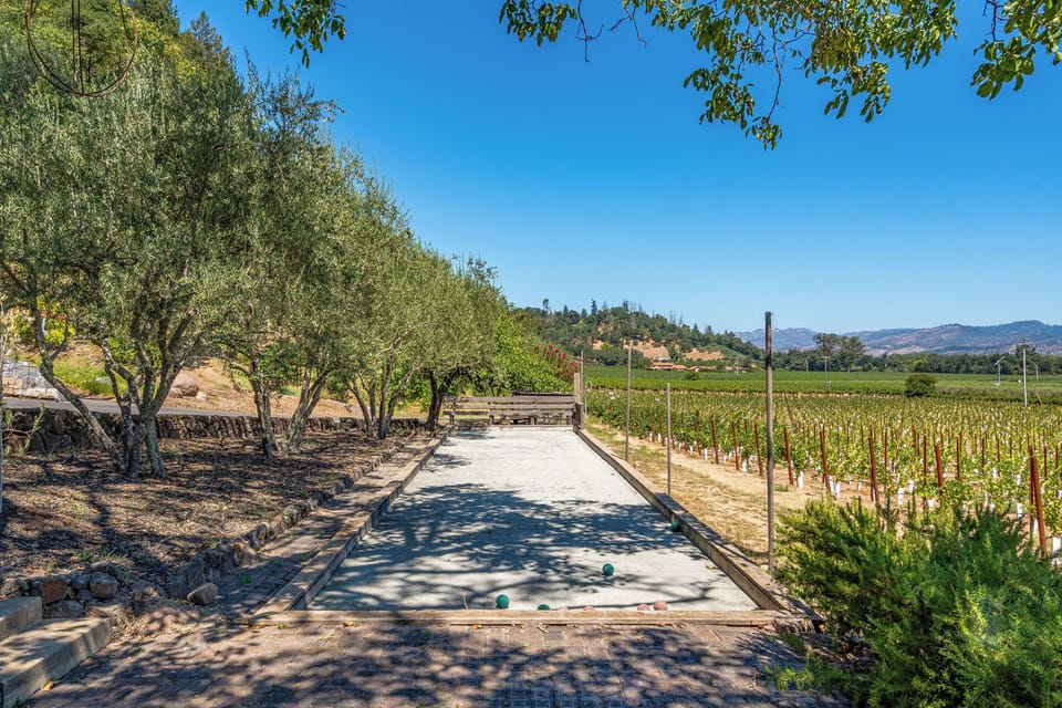 Bocce by the vineyards