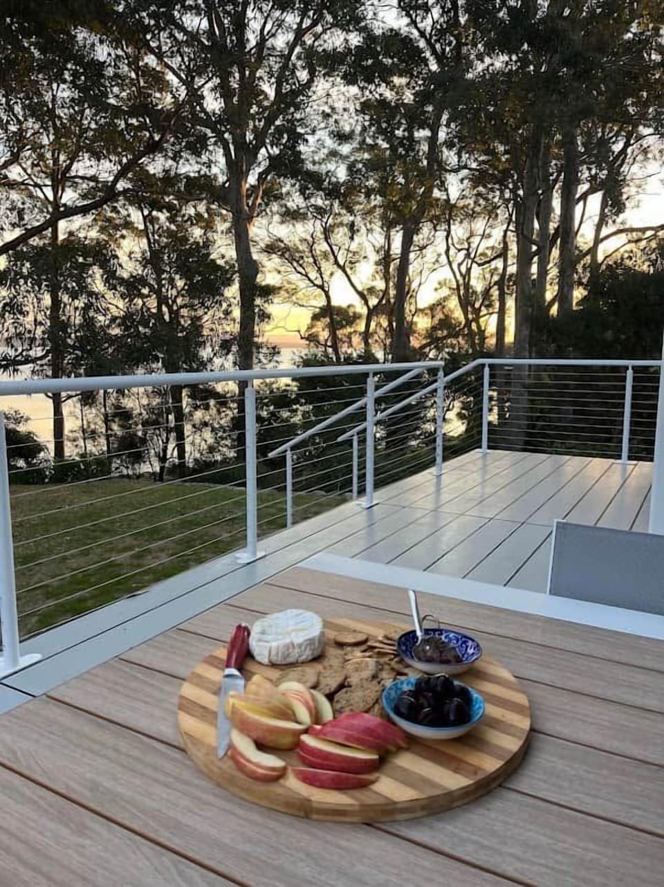 Charcuterie at sunset