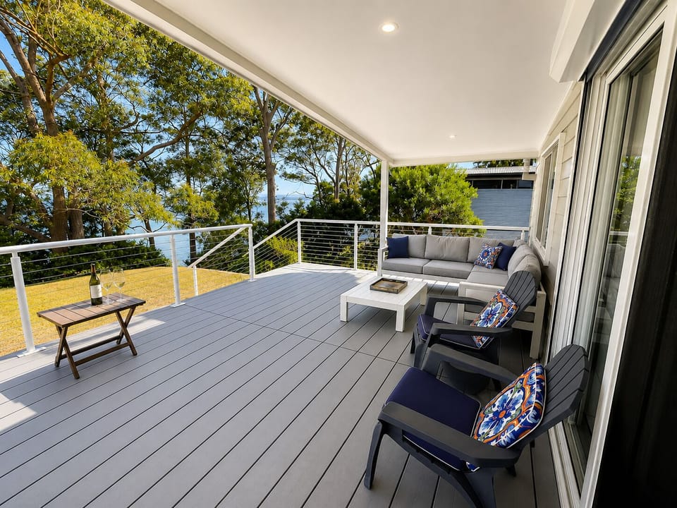 Deck to lake