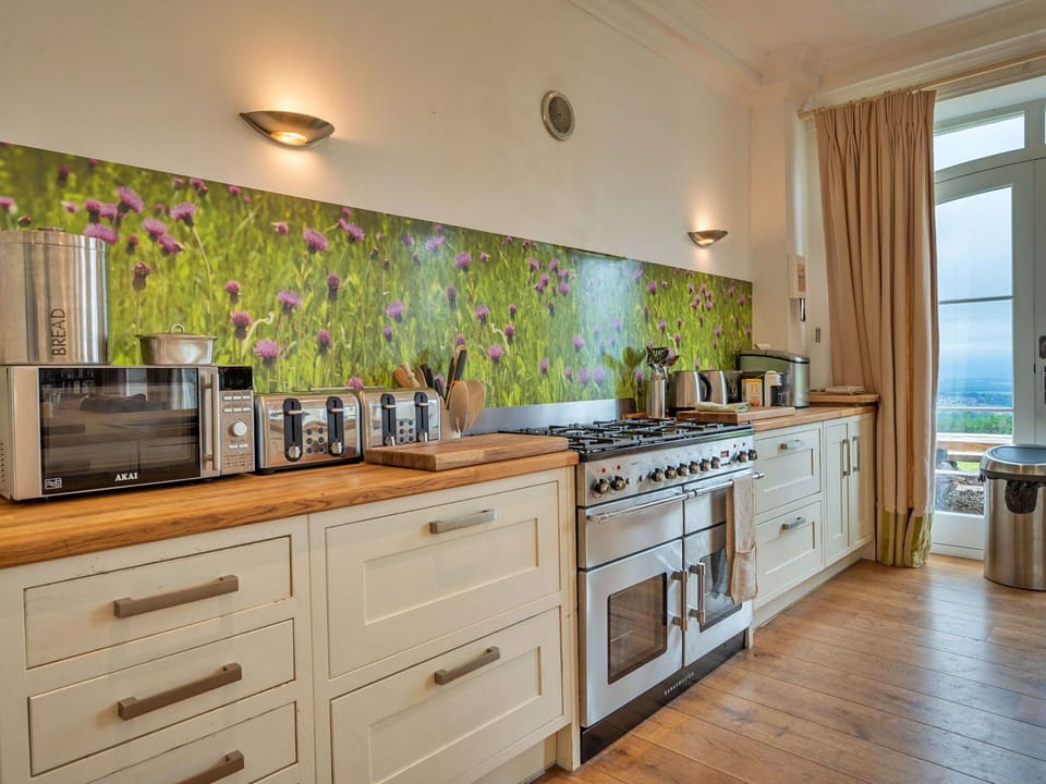 Kitchen, Interior Design, Countertop, Major Appliance, Kitchen Appliance, Flooring, Cabinetry, Lighting, Home Appliance, Stove