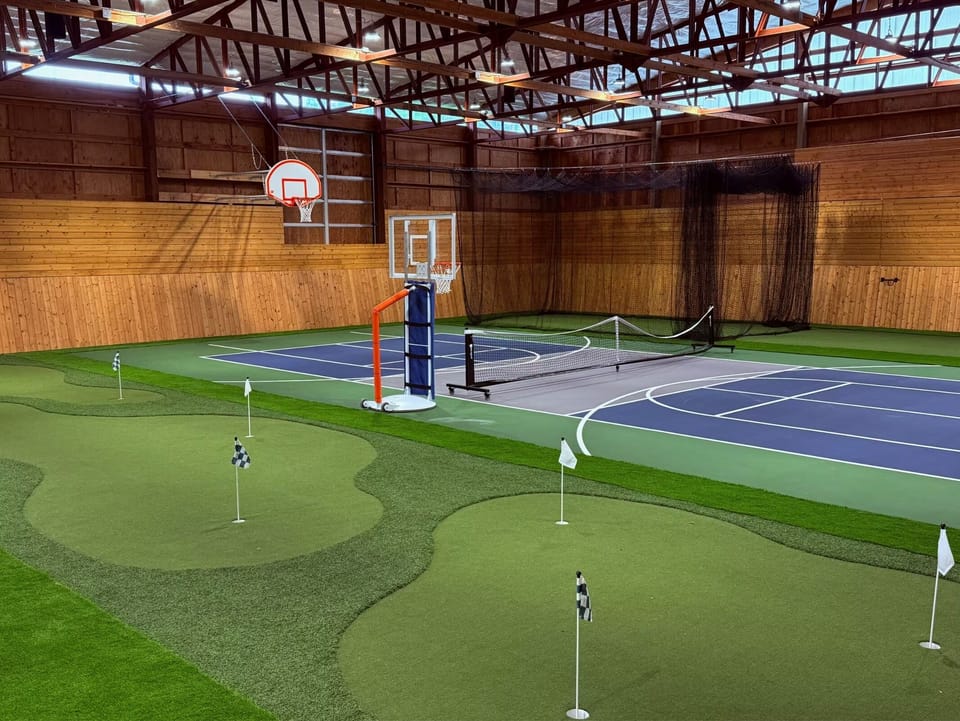 The spacious indoor Activity Arena