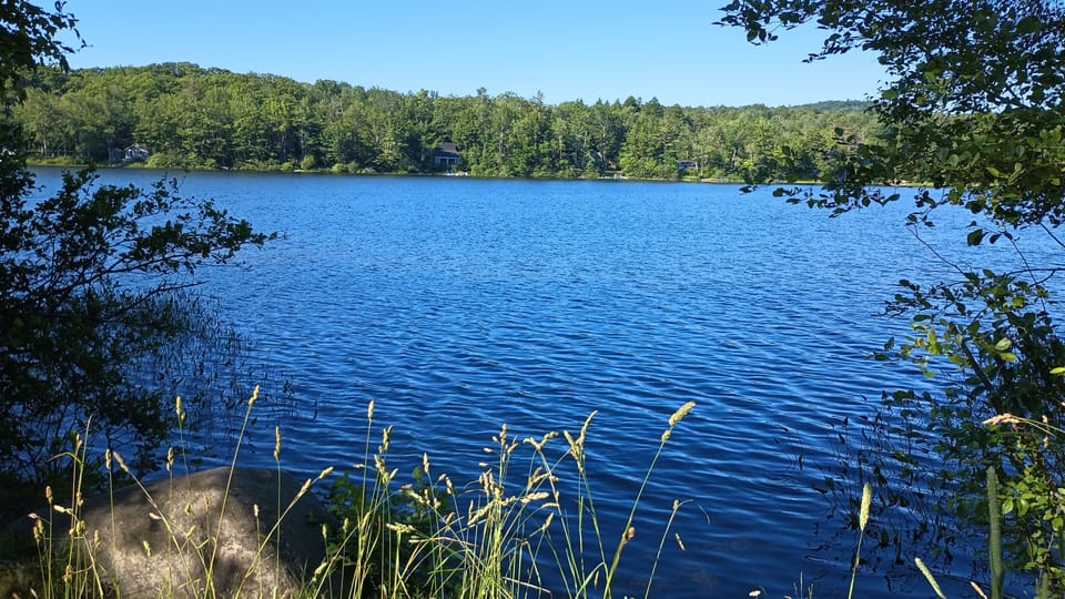 sandy pond a 10 minute walk