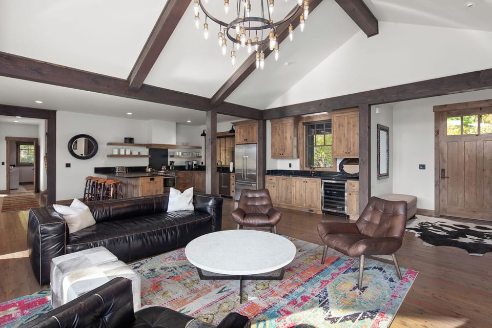 Stretch out on plush seating in the open-concept lounge area.