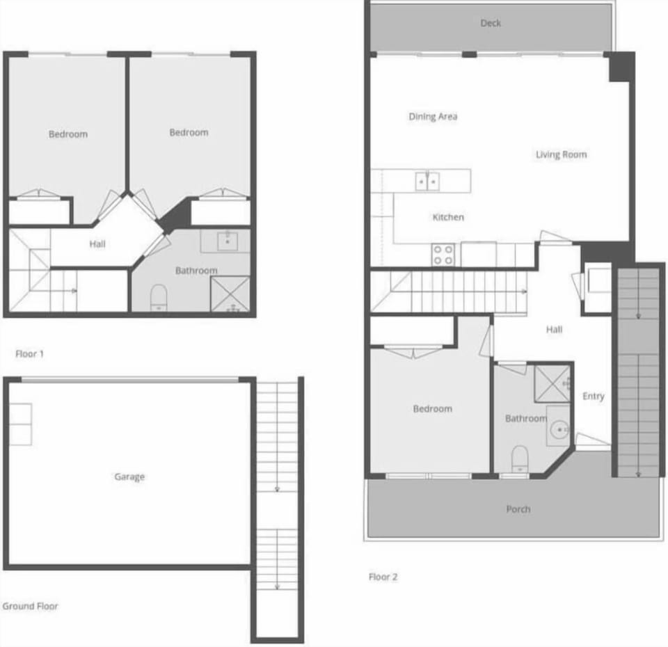 Floor plan showing the layout across the home, including bedrooms, living spaces, and garage.

The furniture will be all brand new as of end of August 2026.