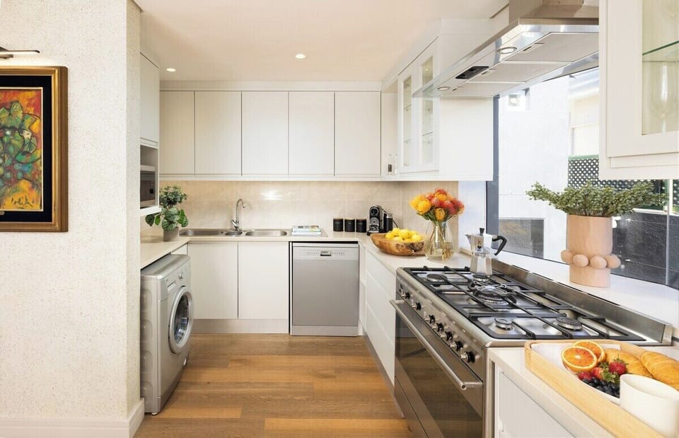 A fully equipped kitchen that makes cooking feel like part of the holiday
