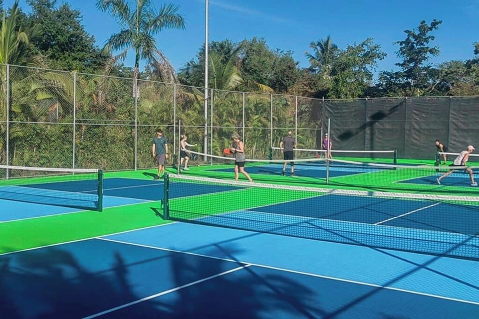 Pickleball and tennis courts available (additional fee).