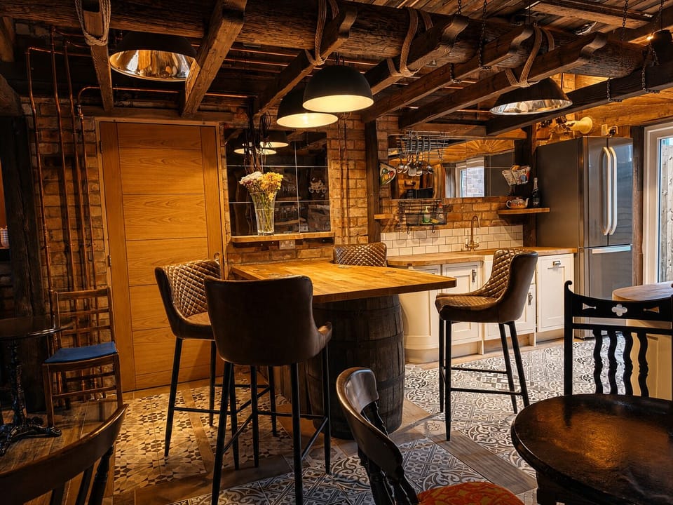 Open-concept kitchen and dining area for easy entertaining