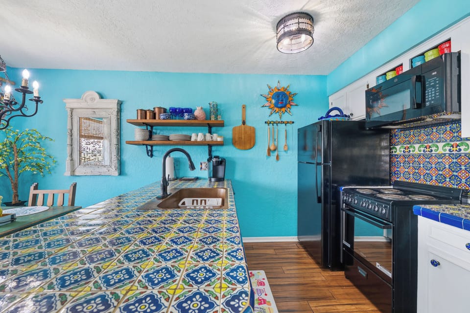 A stylish, fully equipped kitchen with modern appliances and plenty of space for your stay.