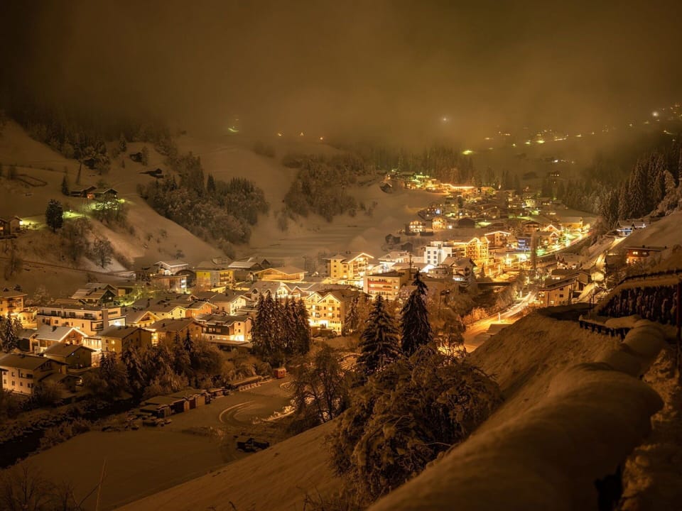 Night, Landscape, Winter, Midnight, Village, Evening, Freezing, Snow, Mountain Village, Alps