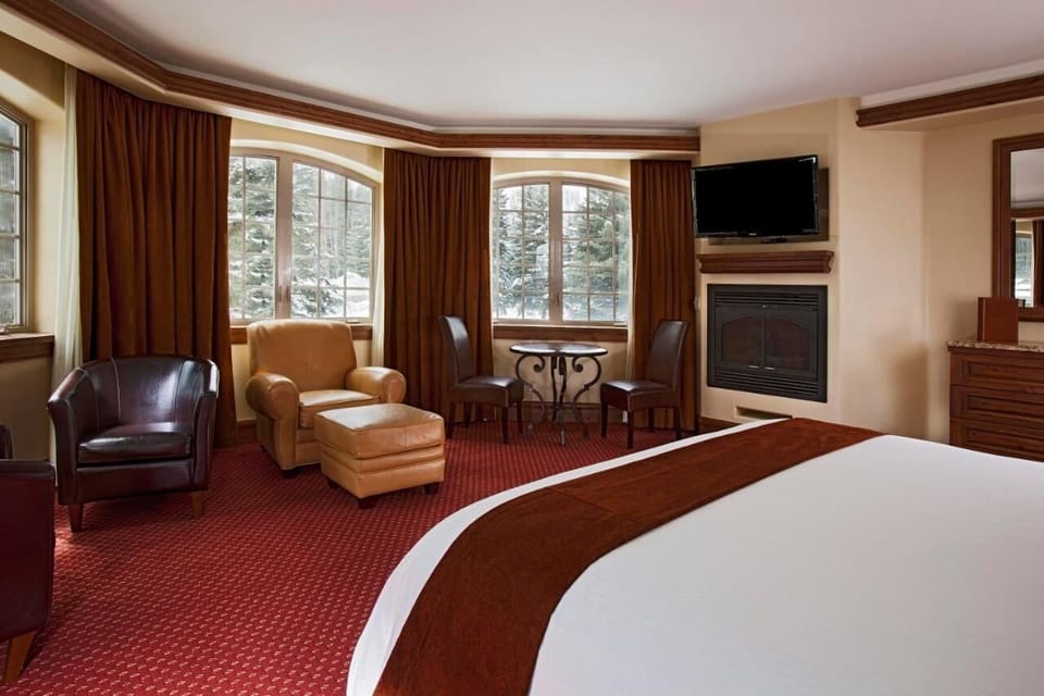 Sip coffee in the cozy seating nook with wide windows.