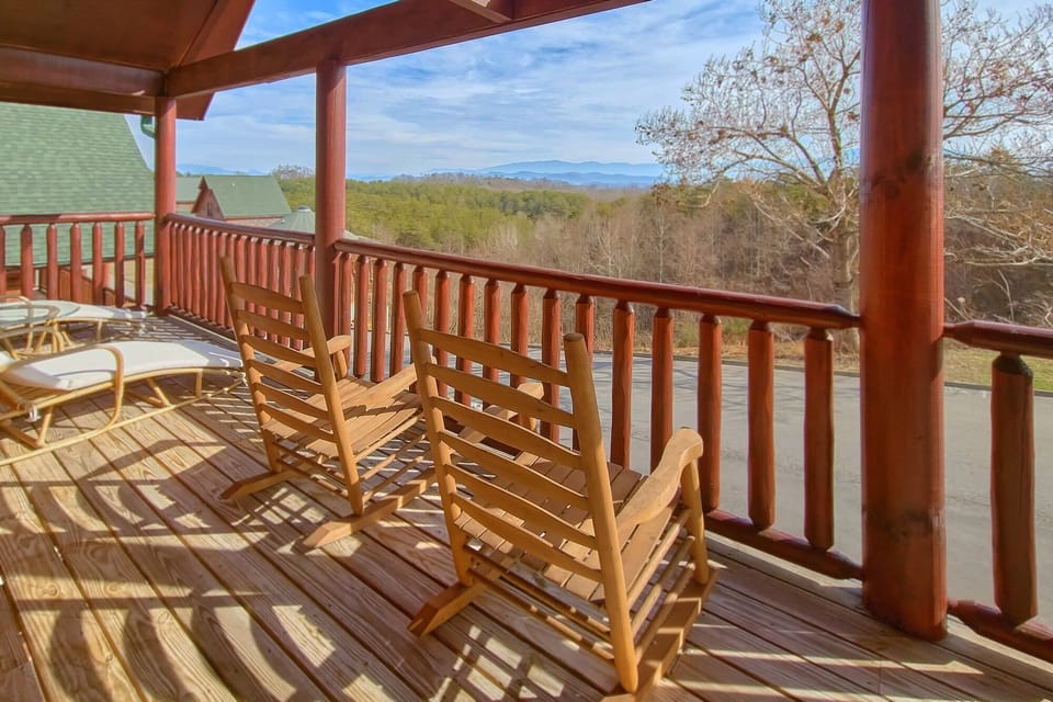 3 story 3 bedroom cabin with an indoor pool