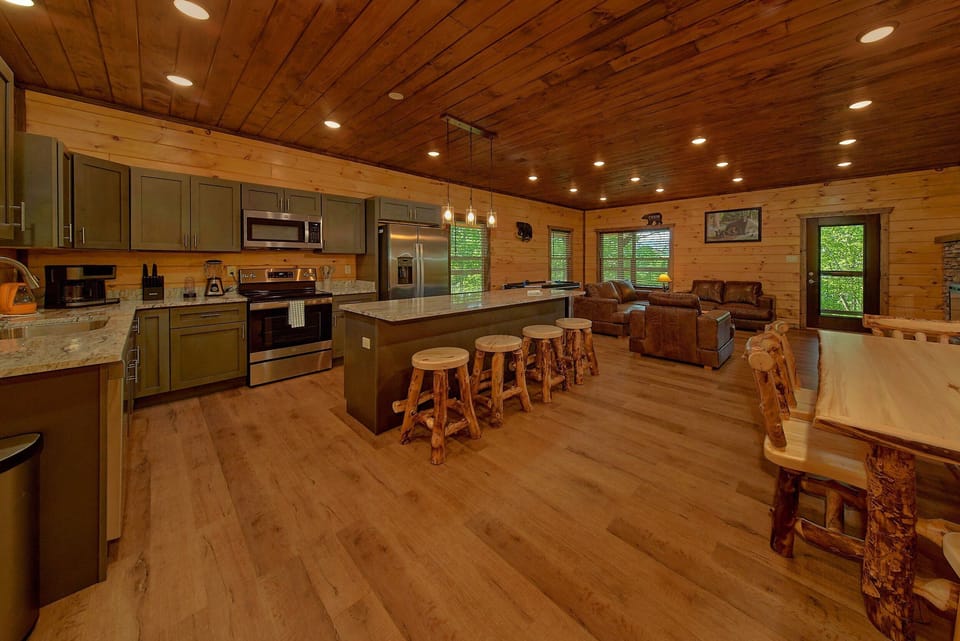 Spacious Fully Equipped Kitchen and Dining Area