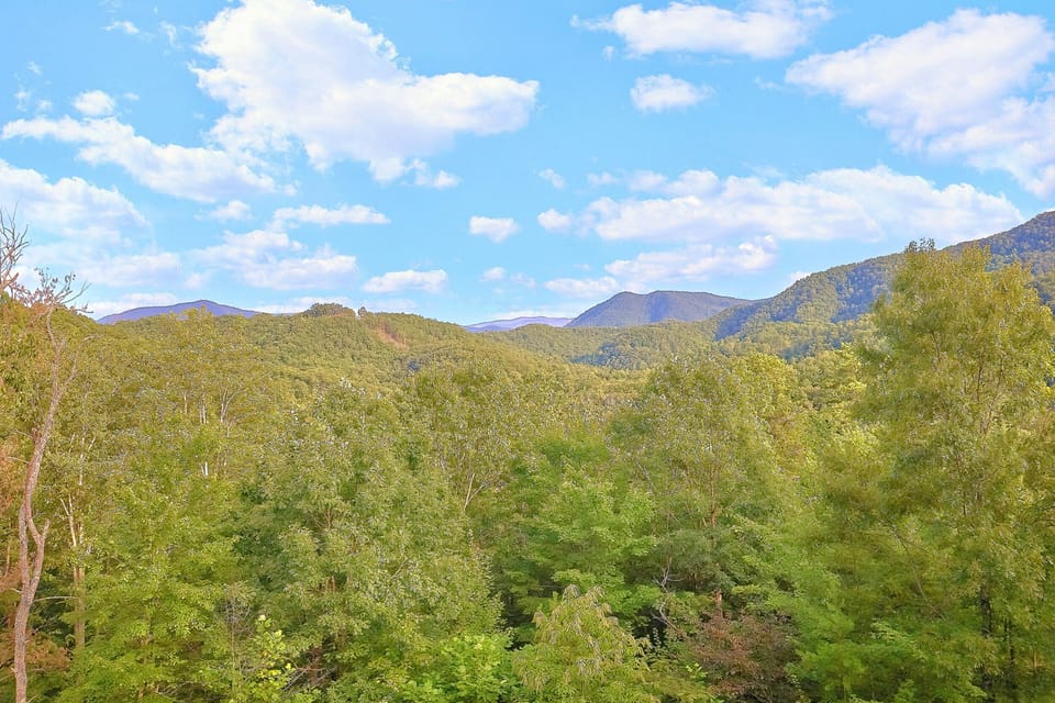 Smoky Mountain View from Cabin in Wears Valley
