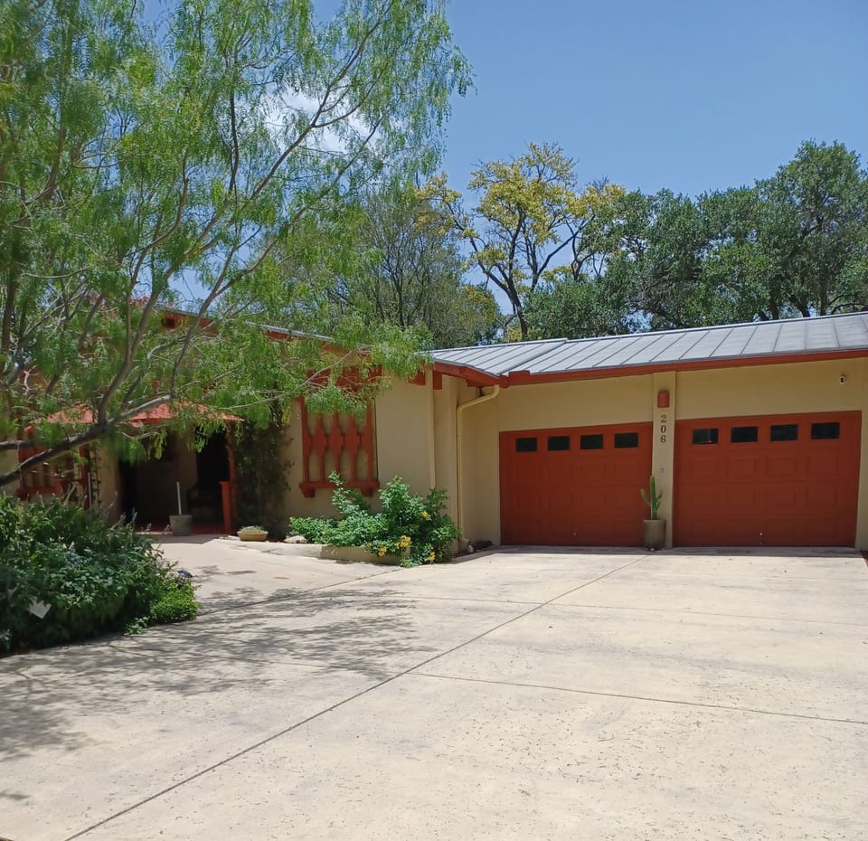 Exterior view of driveway with room for 4 cars. (Garage space is not available)