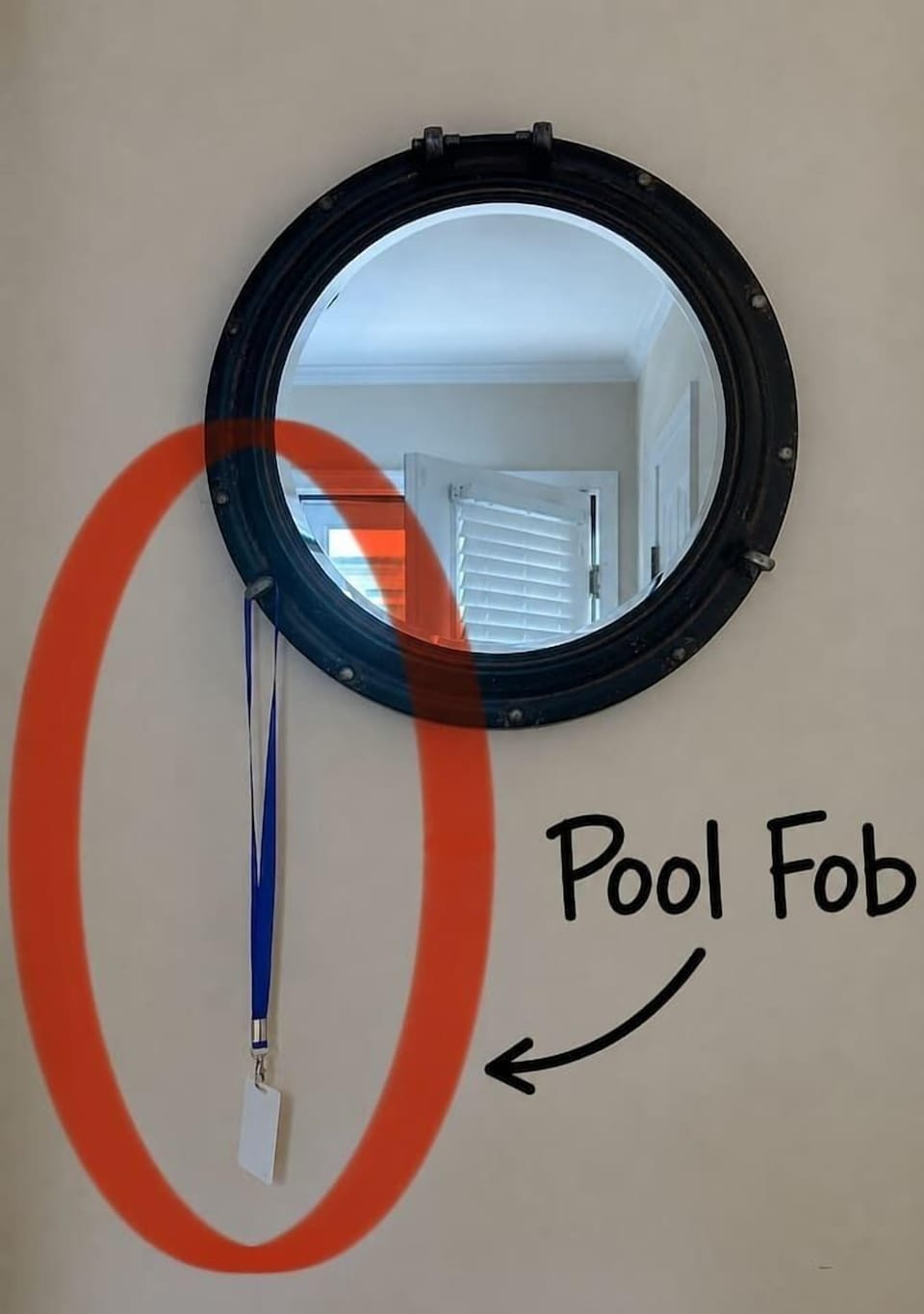 Key Fob for Pool