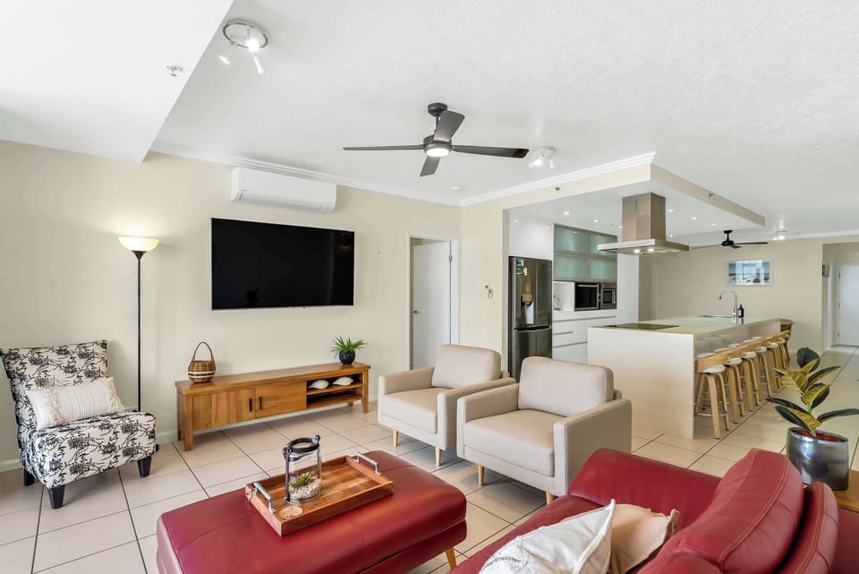The generous open-plan design creates an effortless sense of space, bringing the kitchen, dining and living areas together for easy connection.