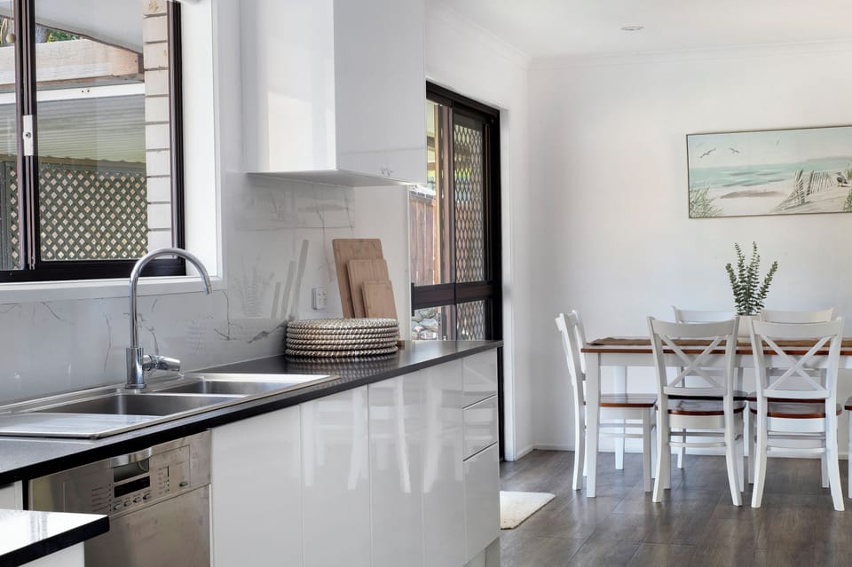 Fully equipped kitchen for home cooked meals