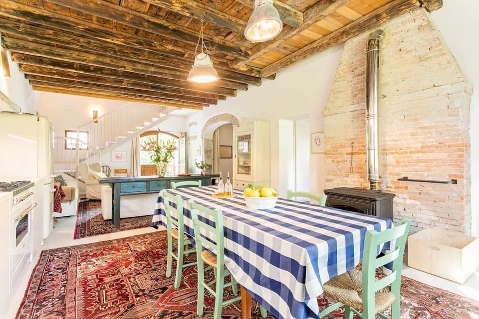 Dining area in big kitchen