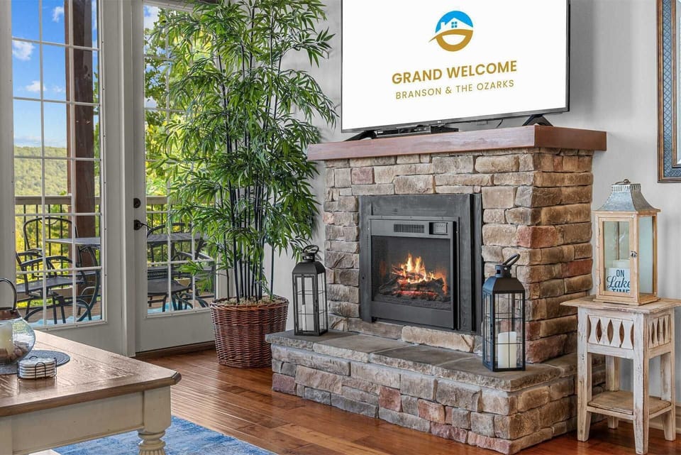 Curl up in the serene living room & stream your favorites on the smart TV​