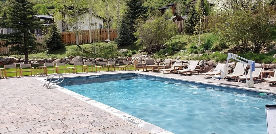 Soak up sunshine beside the sparkling pool and loungers.