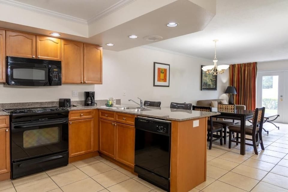 Cook easy meals with full appliances and generous counters.