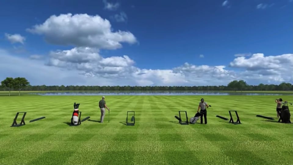 Artist rendering of Calusa Country Club’s Aqua Range, part of the golf lifestyle