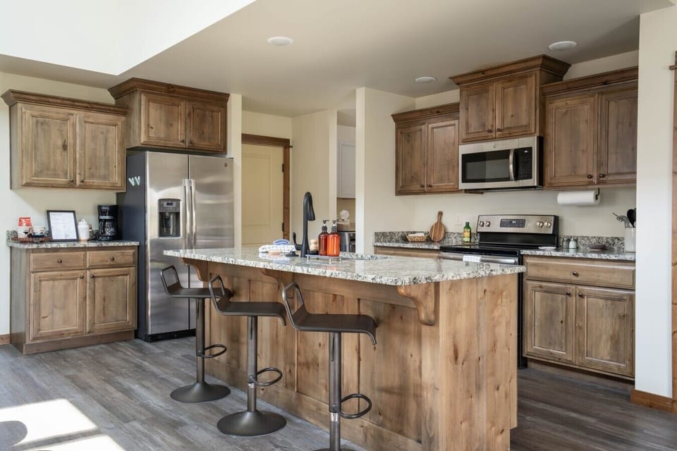 Prepare favorite meals in this bright, functional kitchen.