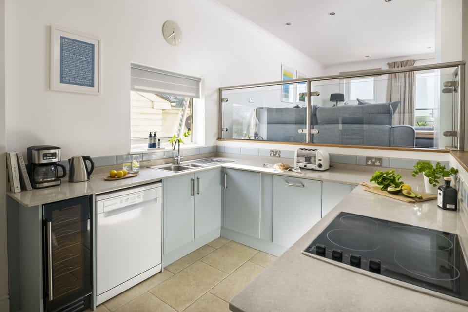 Kitchen at Croft House large holiday home near Bude
