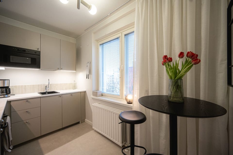 The kitchen has everything you need for the home-cooked meal