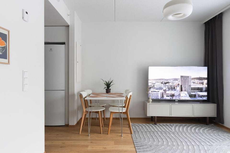 Dining area is next to the kitchen