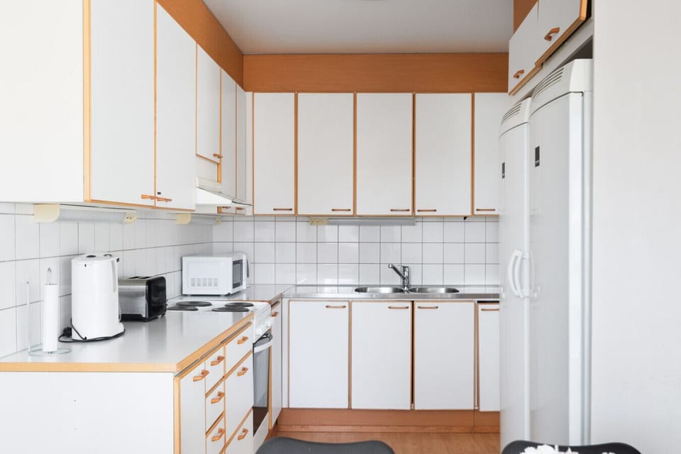 The fully equipped kitchen