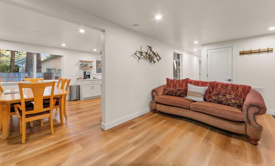Living and dining, seamlessly connected