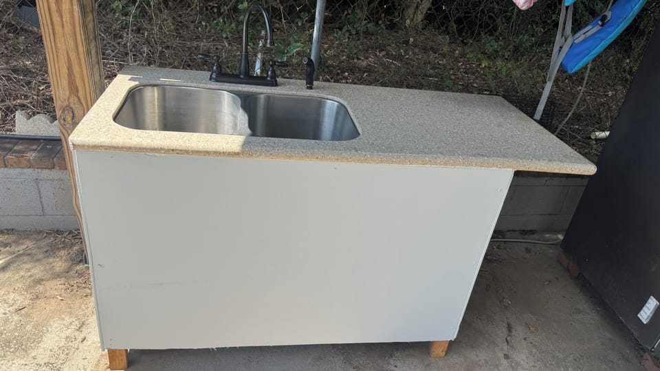 Out door sink 