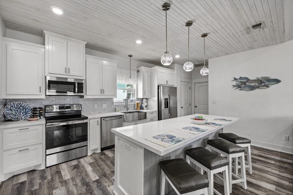 Whip up delicious meals in this charming kitchen