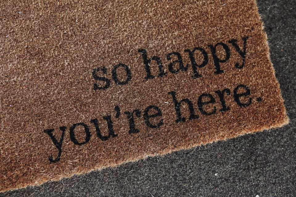 A warm welcome to our home